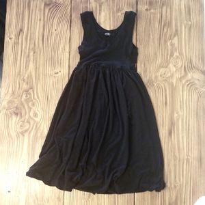 Black Bubble Cotton Dress